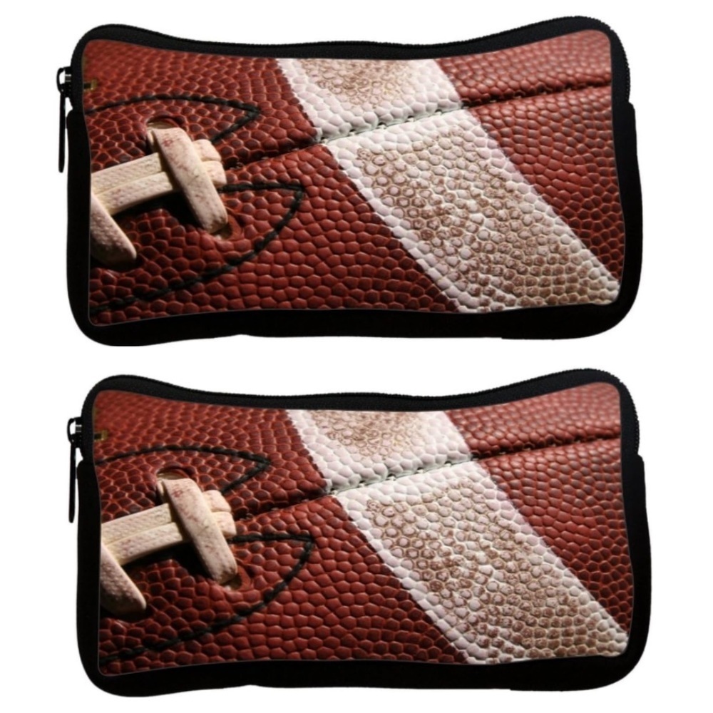 Two football pencil cases